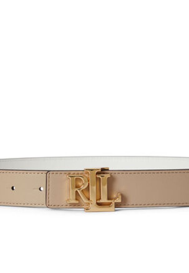 Lauren Ralph Lauren - LAUREN RALPH LAUREN Pasek Damski 412908984008 Brązowy. Kolor: brązowy. Materiał: skóra