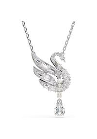 Swarovski Naszyjnik Swan 5723387 Srebrny. Materiał: srebrne. Kolor: srebrny