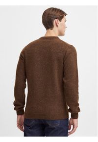 Casual Friday Sweter 20503970 Brązowy Regular Fit. Okazja: na co dzień. Kolor: brązowy. Materiał: wełna. Styl: casual #4