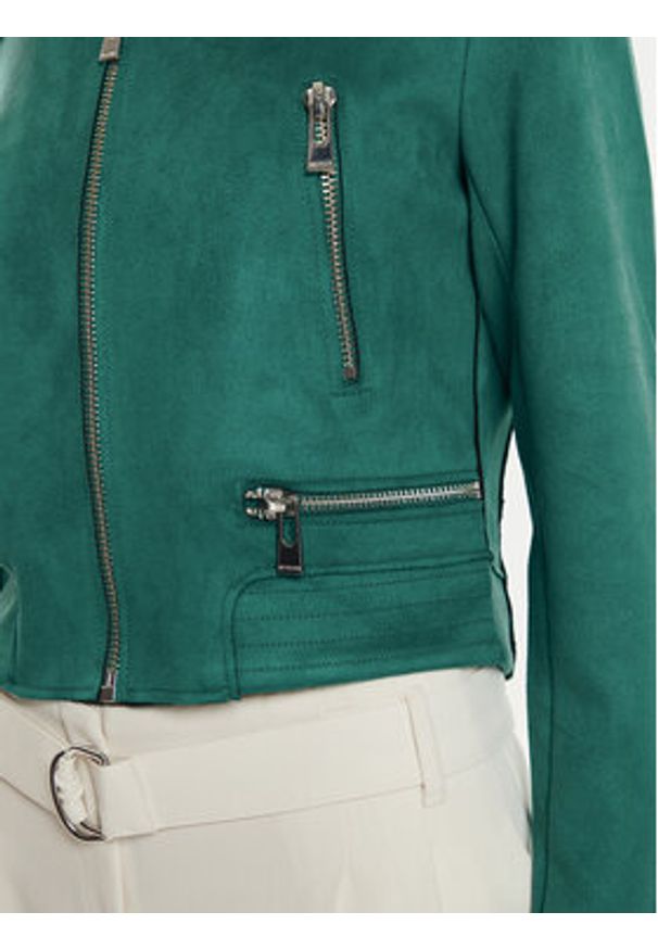 Morgan Kurtka z imitacji skóry 222-GSUD Zielony Regular Fit. Kolor: zielony. Materiał: syntetyk
