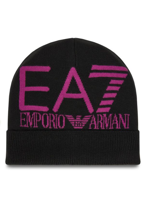 EA7 Emporio Armani Czapka 7X000006 AF11994 MC040 Czarny. Kolor: czarny. Materiał: akryl, materiał