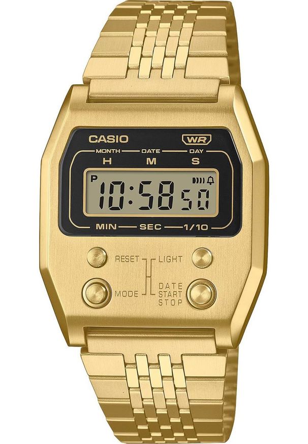 Zegarek Casio Zegarek męski Casio A1100G-5EF złoty. Kolor: złoty