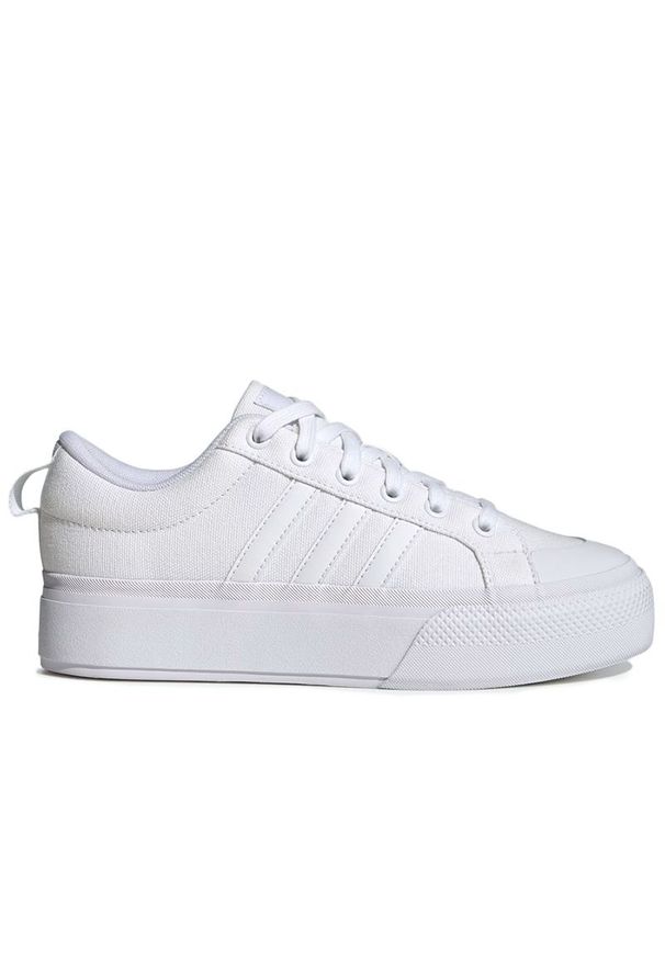 Adidas - Buty damskie adidas Sportswear Bravada 2.0 Platform IE2309 - białe. Zapięcie: sznurówki. Kolor: biały. Materiał: guma, materiał. Szerokość cholewki: normalna. Sezon: lato. Obcas: na platformie. Model: Adidas Cloudfoam