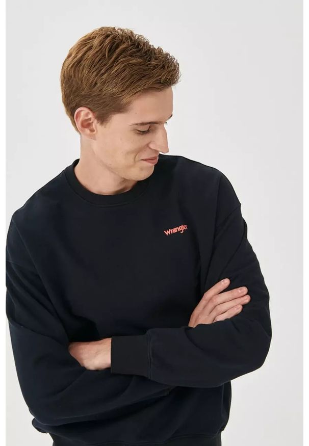 Wrangler - WRANGLER RICK&MORTY CREW MĘSKA BLUZA KLASYCZNA BLACK W6R1HN100 112144802. Styl: klasyczny