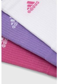 adidas Performance skarpetki 3-pack kolor różowy. Kolor: różowy. Materiał: włókno, materiał #2