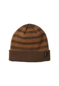 Quiksilver - Czapka z mankietem dla Mężczyzn CALM SEAS Brązowy. Kolor: brązowy. Materiał: akryl, materiał. Wzór: paski