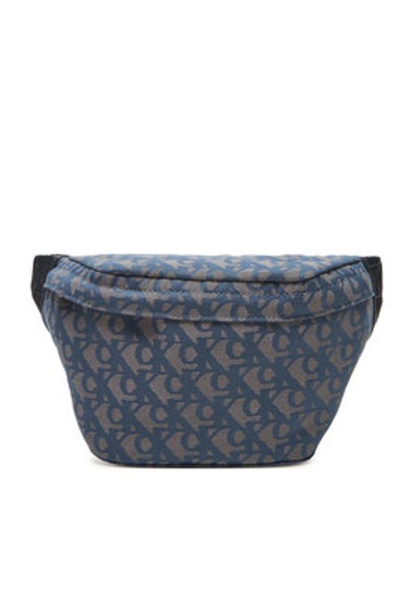 Calvin Klein Jeans Nerka Unstructured Monogram Waistbag LV04G3177G Błękitny. Kolor: niebieski. Materiał: materiał