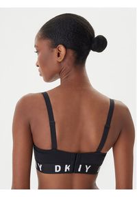 DKNY Biustonosz z fiszbiną DK4521 Czarny. Kolor: czarny. Materiał: bawełna