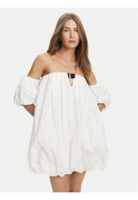 Pinko - PINKO Sukienka letnia 105211 A2LD ZZ1 Biały Regular Fit. Kolor: biały. Materiał: bawełna. Sezon: lato #1