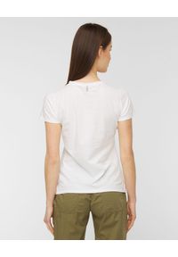 Deha - T-shirt DEHA MOVE. Kolor: biały. Materiał: włókno, bawełna. Wzór: nadruk, aplikacja
