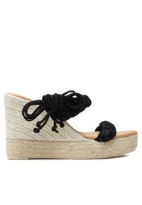 Manebi Espadryle Hamptons Two Braided Bands Wedge Espadrilles K 1.0 WE Czarny. Kolor: czarny #1