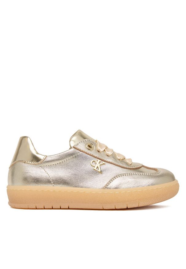 Calvin Klein Sneakersy V1A9-83342-0220514 S Złoty. Kolor: złoty. Materiał: skóra