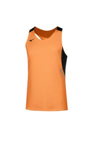 Damski tank top Mizuno Premium. Kolor: czarny, pomarańczowy, wielokolorowy. Sport: fitness #1