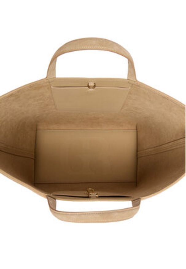 Gino Rossi - GINO ROSSI Torebka EO-LA224-19153A Beżowy. Kolor: beżowy. Materiał: zamszowe, skórzane