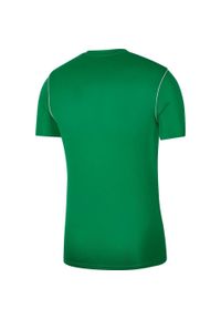 Nike - Męska Koszulka Z Krótkim Rękawem Dry Park 20. Kolor: zielony. Długość rękawa: krótki rękaw. Długość: krótkie. Sport: turystyka piesza