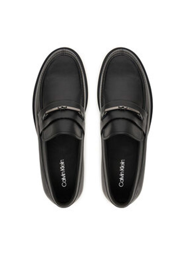 Calvin Klein Półbuty Flex Dress Loafer W/Bit Lth HM0HM01894 Czarny. Kolor: czarny. Materiał: skóra