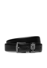 Calvin Klein Pasek Damski Re-Lock Sqr Buckle Belt 25Mm K60K611395 Czarny. Kolor: czarny. Materiał: skóra