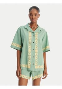 Quiksilver Koszula Bahamas EQWWT03145 Zielony Relaxed Fit. Kolor: zielony. Materiał: bawełna #1