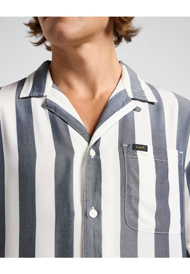 Lee - LEE MĘSKA KOSZULA LEE RESORT SHIRT RIVET NAVY 112364214