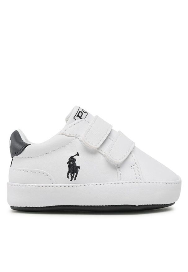 Polo Ralph Lauren Sneakersy Heritage Court Ii Ez Layette RL100731 Biały. Kolor: biały. Materiał: skóra