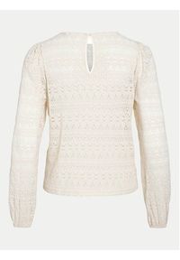 Vila Sweter Chikka 14095731 Beżowy Standard Fit. Kolor: beżowy. Materiał: syntetyk #6