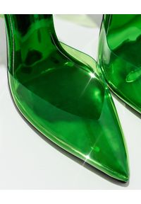 FEMME Los Angeles - FEMME LOS ANGELES - Zielone szpilki z PVC - EDYCJA LIMITOWANA. Zapięcie: pasek. Kolor: zielony. Obcas: na szpilce