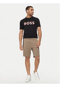 BOSS - Boss T-Shirt Teebero 1 50512999 Czarny Regular Fit. Kolor: czarny. Materiał: bawełna