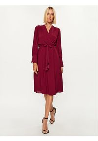 Rinascimento Sukienka codzienna CFC0116051003 Bordowy Regular Fit. Okazja: na co dzień. Kolor: czerwony. Materiał: syntetyk. Typ sukienki: proste. Styl: casual #1