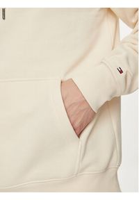 TOMMY HILFIGER - Tommy Hilfiger Bluza Track Graphic MW0MW34445 Beżowy Regular Fit. Kolor: beżowy. Materiał: syntetyk, bawełna