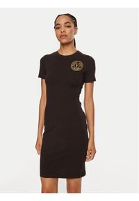 Versace Jeans Couture Sukienka codzienna 77HAOT00 Czarny Regular Fit. Okazja: na co dzień. Kolor: czarny. Materiał: bawełna. Typ sukienki: proste. Styl: casual #1