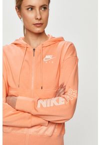 Nike Sportswear - Bluza. Kolor: pomarańczowy. Materiał: dzianina. Wzór: nadruk #5