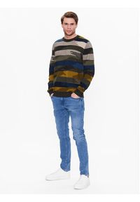 Sisley Sweter 1398T101G Kolorowy Regular Fit. Materiał: bawełna. Wzór: kolorowy #3