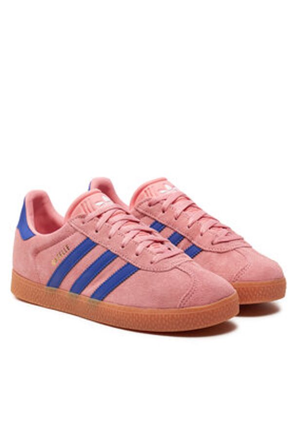 Adidas - adidas Sneakersy Gazelle J IG9153 Różowy. Kolor: różowy. Materiał: zamsz, skóra. Model: Adidas Gazelle