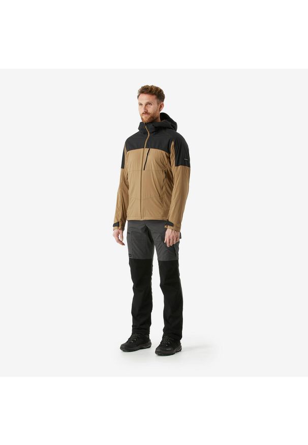 SIMOND - Kurtka softshell męska MT900 Windwarm. Kolor: brązowy. Materiał: softshell. Sport: turystyka piesza