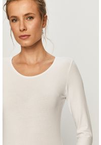 only - Only - Longsleeve. Kolor: biały. Materiał: dzianina. Długość rękawa: długi rękaw #3