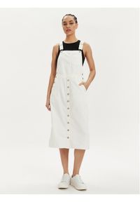 Levi's® Sukienka jeansowa Tico A7575-0003 Biały Regular Fit. Kolor: biały. Materiał: bawełna