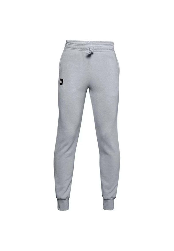 Spodnie dresowe chłopięce Under Armour RIVAL FLEECE JOGGERS. Kolor: wielokolorowy, szary. Materiał: dresówka