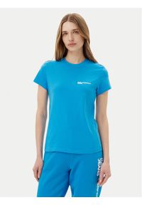 Karl Lagerfeld Jeans T-Shirt A1W17004 Niebieski Slim Fit. Kolor: niebieski. Materiał: bawełna