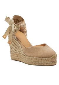 Castañer Espadryle Chiara/8Ed/002 021668 Beżowy. Kolor: beżowy. Materiał: materiał #4