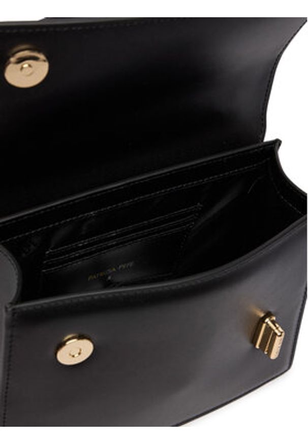 Patrizia Pepe Torebka 8B0326/L061-K103 Czarny. Kolor: czarny. Materiał: skórzane