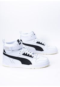 Sneakersy unisex białe Puma RBD Game. Okazja: na co dzień. Kolor: biały. Materiał: skóra, syntetyk, materiał