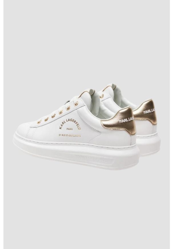 Karl Lagerfeld - KARL LAGERFELD Białe damskie sneakersy KAPRI Maison, Rozmiar 38. Kolor: biały
