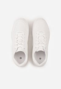 Born2be - Białe Sneakersy na Grubej Podesziwe Ozdobione Przezroczystą Wstawką Riosanna. Okazja: na spacer, na co dzień. Kolor: biały. Materiał: jeans. Wzór: aplikacja. Sport: turystyka piesza #9