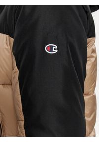 Champion Kurtka przejściowa Hooded Jacket 219190 Beżowy Regular Fit. Kolor: beżowy. Materiał: syntetyk #6