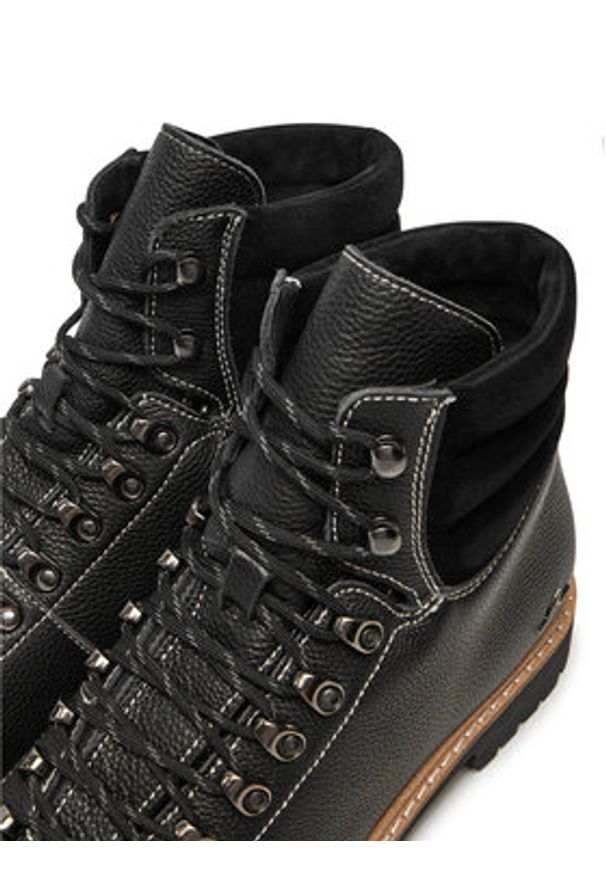 PAUL & SHARK - Paul&Shark Trapery 14318001 Czarny. Kolor: czarny. Materiał: skóra