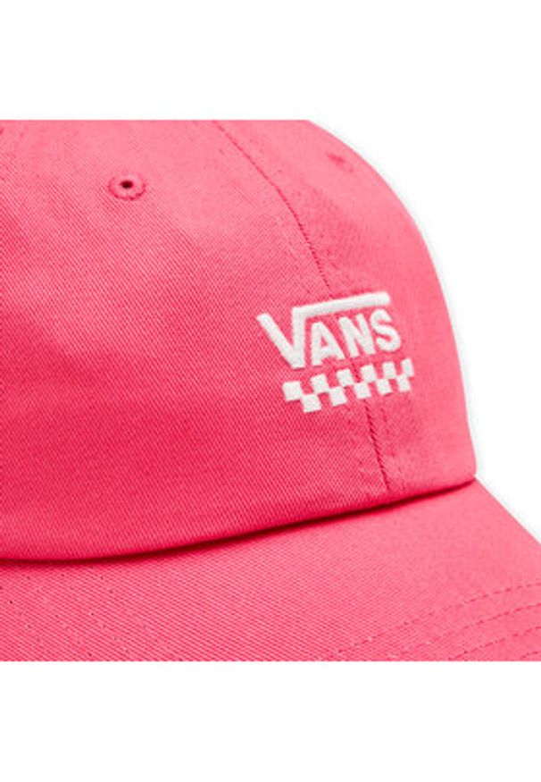 Vans Czapka z daszkiem Court Side Curved Bill Jockey VN000HEAG3X1 Różowy. Kolor: różowy. Materiał: materiał