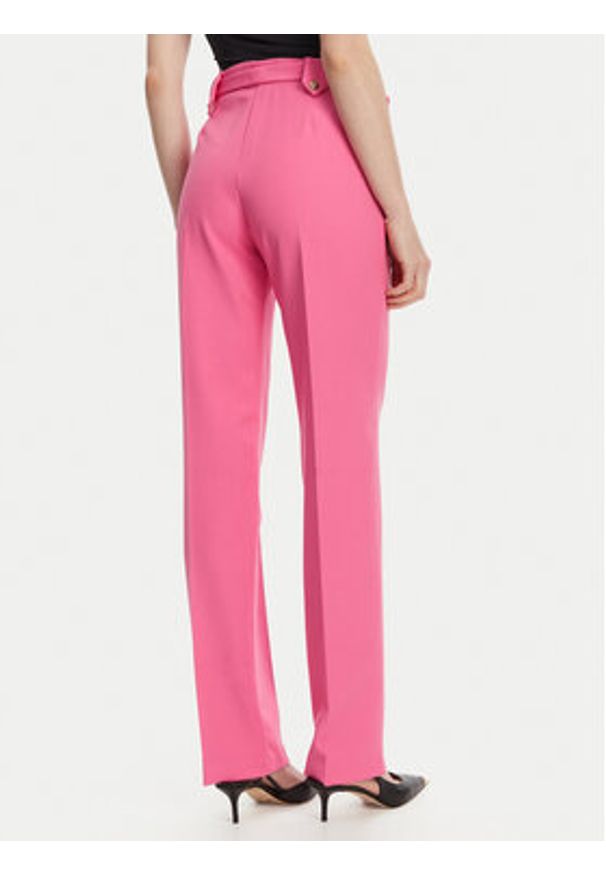 Versace Jeans Couture Spodnie materiałowe 78HAA111 Różowy Straight Fit. Kolor: różowy. Materiał: syntetyk