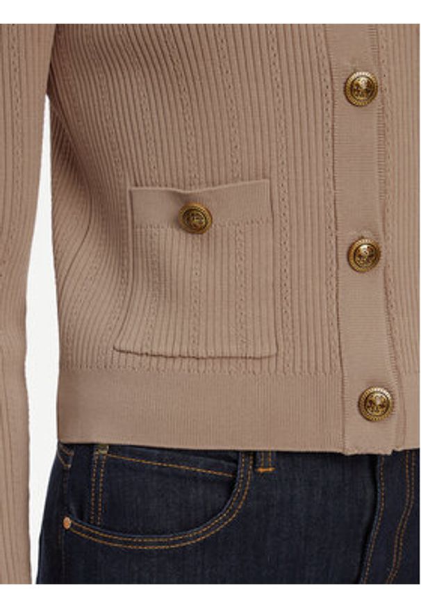 Guess Kardigan W5YR09 Z0130 Beżowy Regular Fit. Kolor: beżowy. Materiał: syntetyk