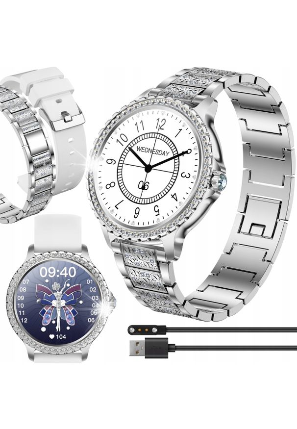 Smartwatch JG Smart SMARTWATCH DAMSKI ZEGAREK CIŚNIENIOMIERZ PULS POLSKIE MENU POŁĄCZENIA TEL. Rodzaj zegarka: smartwatch