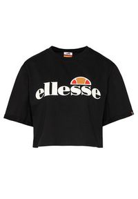 Ellesse T-Shirt Alberta Crop SGS04484 Czarny Regular Fit. Kolor: czarny. Materiał: bawełna